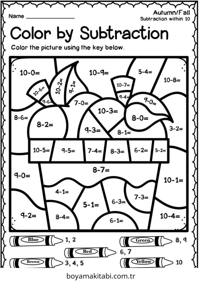 Çıkarma Yöntemiyle Renklendirme