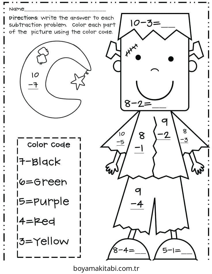 Çıkarma Yöntemiyle Renklendirme