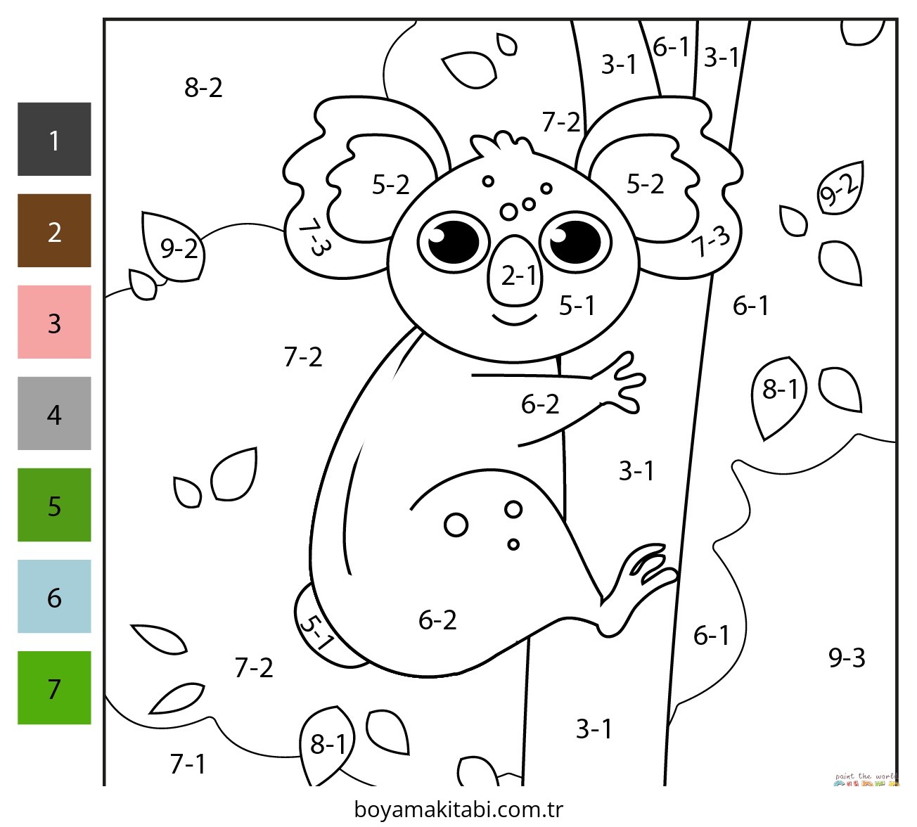 Çıkarma Yöntemiyle Renklendirme