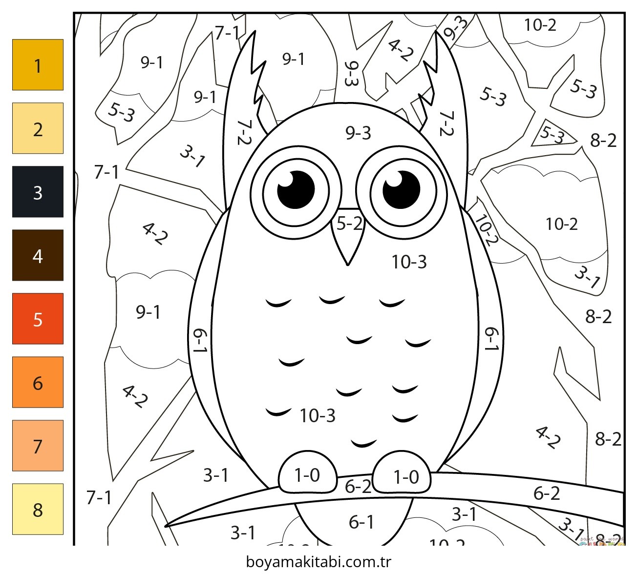 Çıkarma Yöntemiyle Renklendirme