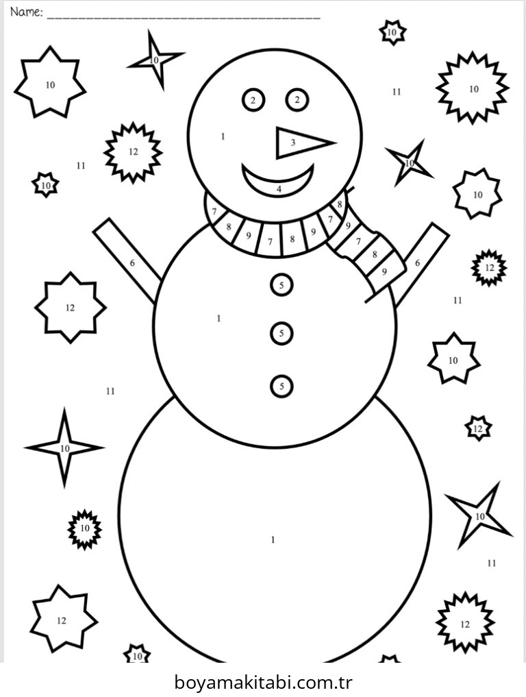 Sayıları Renklendir