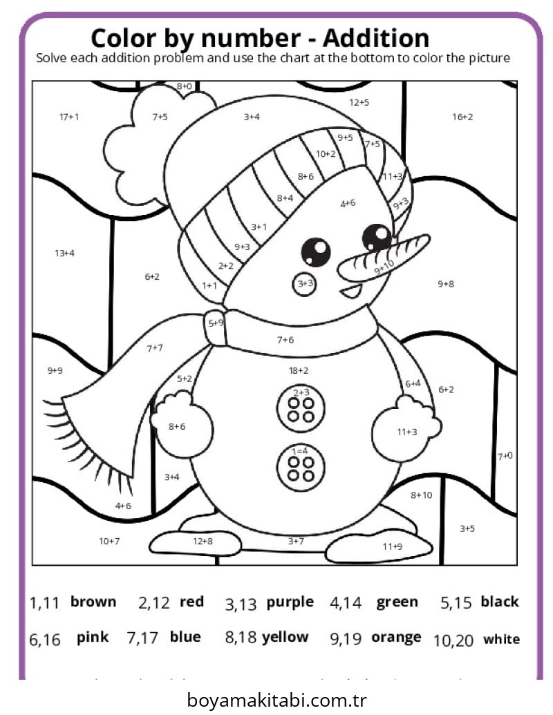 Sayıları Renklendir