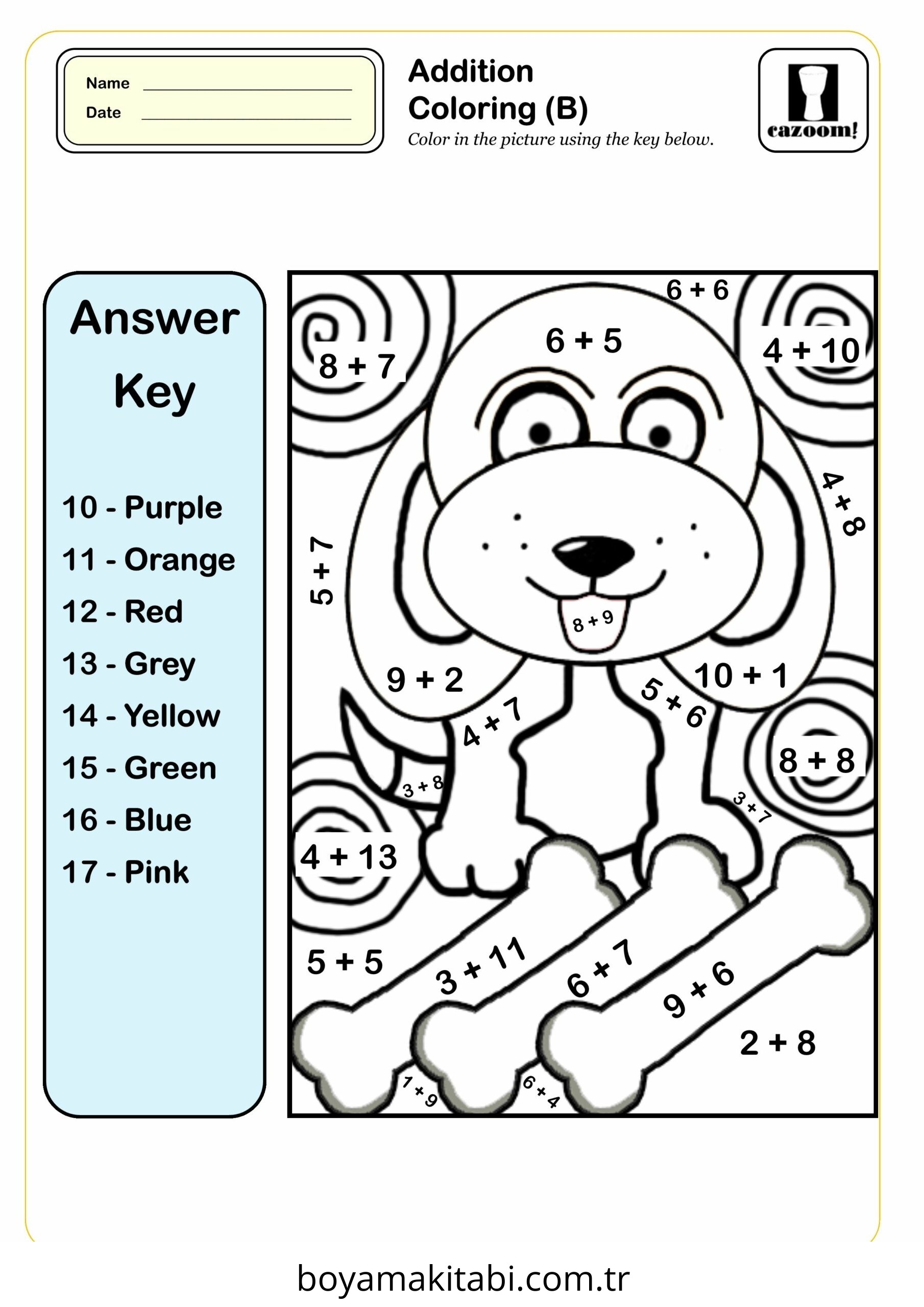 Toplama Yöntemiyle Renklendirme